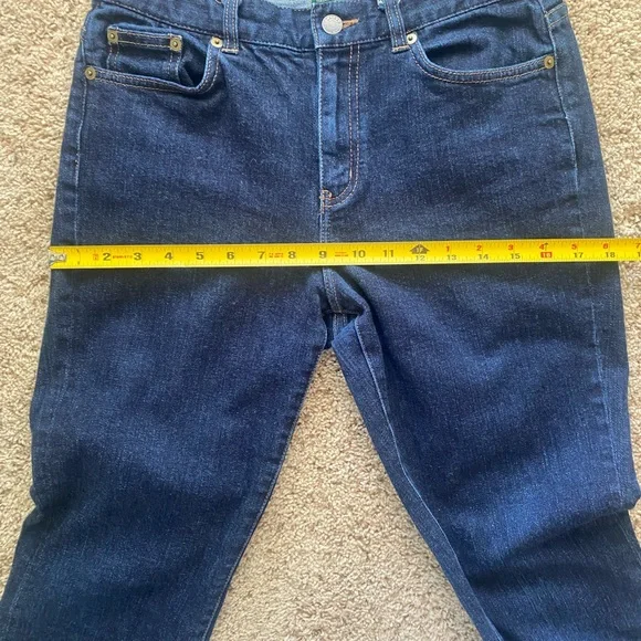Lauren Ralph Lauren Jeans Bootcut sz 4 Dark Wash - Picture 9 of 11